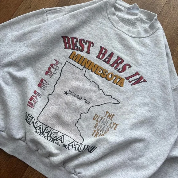 Unisex Vintage 90s Santee Tour de Bars graphic crewneck - Picture 4 of 7